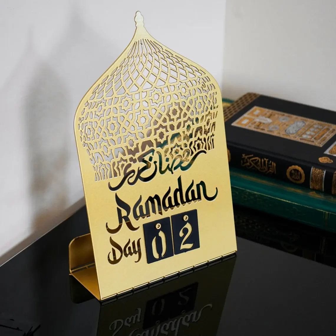 Metal Golden Ramadan Calendar