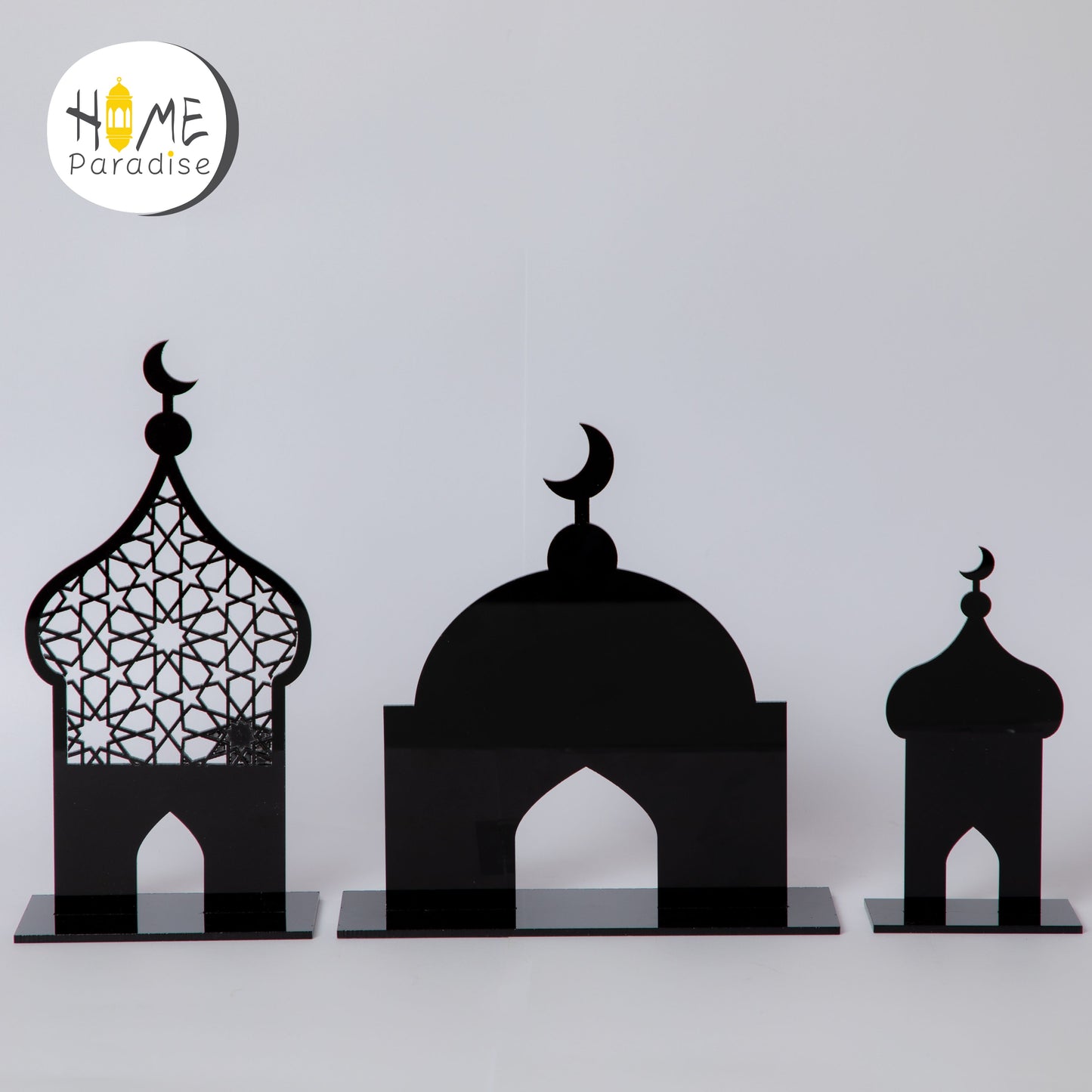 Acrylic Mosque Decor - Black