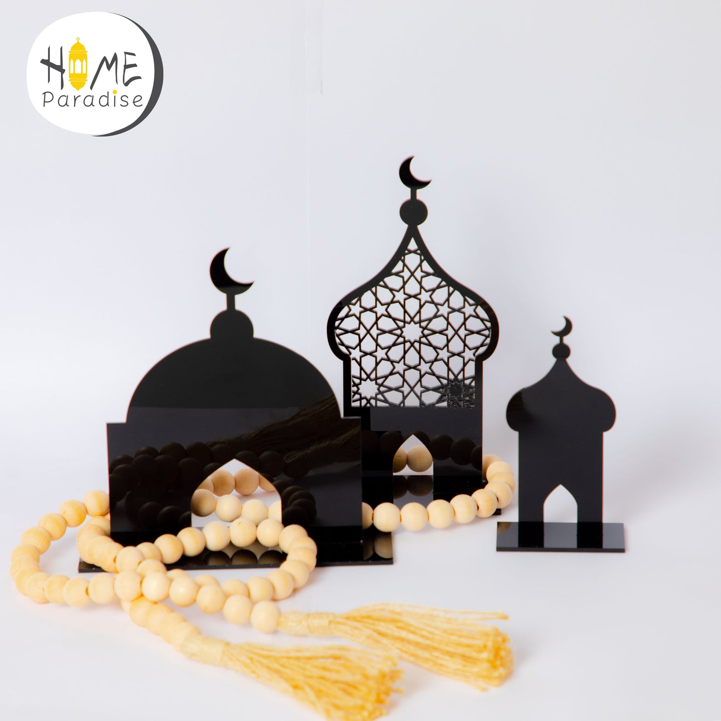 Acrylic Mosque Decor - Black