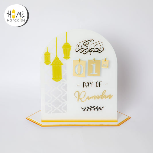 White Ramadan calendar