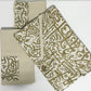 Beige with Gold Koufi Table Runner Set