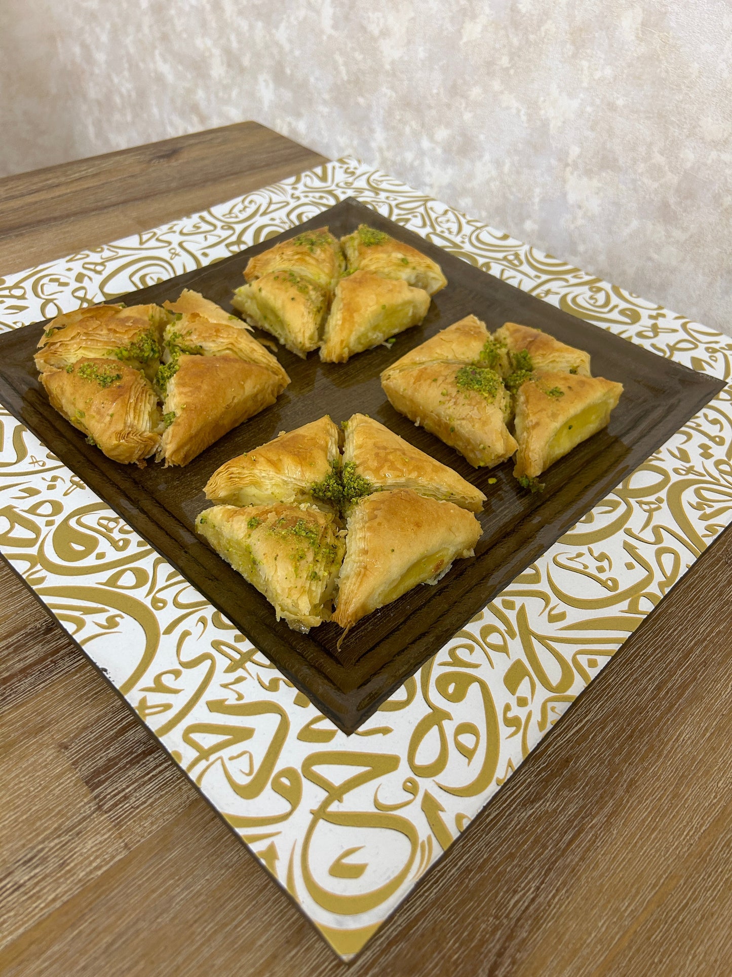 Arabic Calligraphy Koufi Serving Plates