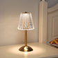 Rechargeable usb touch crystal light table lamp