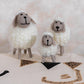 Cute Wool Sheep tabletop decor set of 3