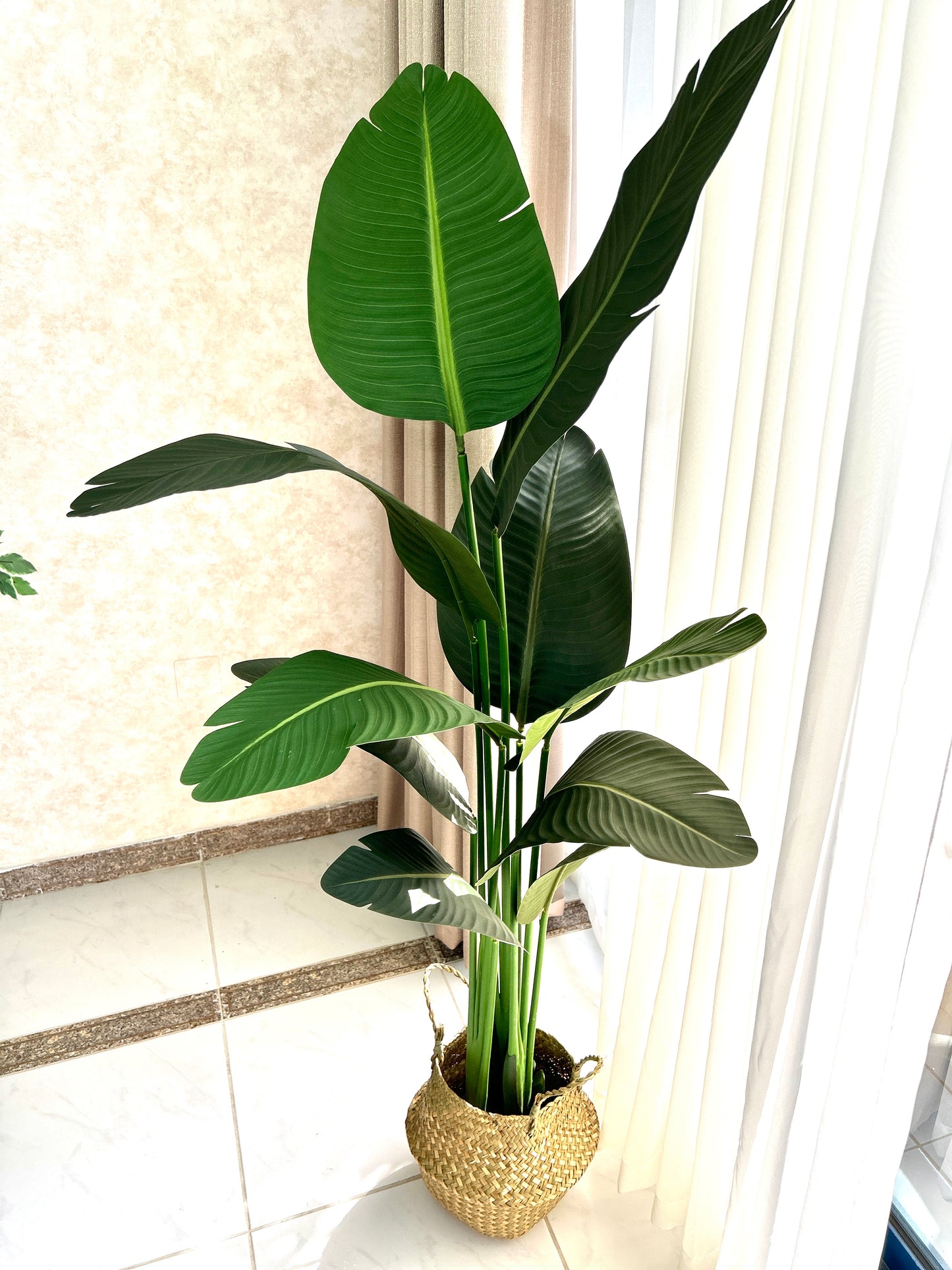 Artificial Potted strilitzia Tree Banana without basket or pot