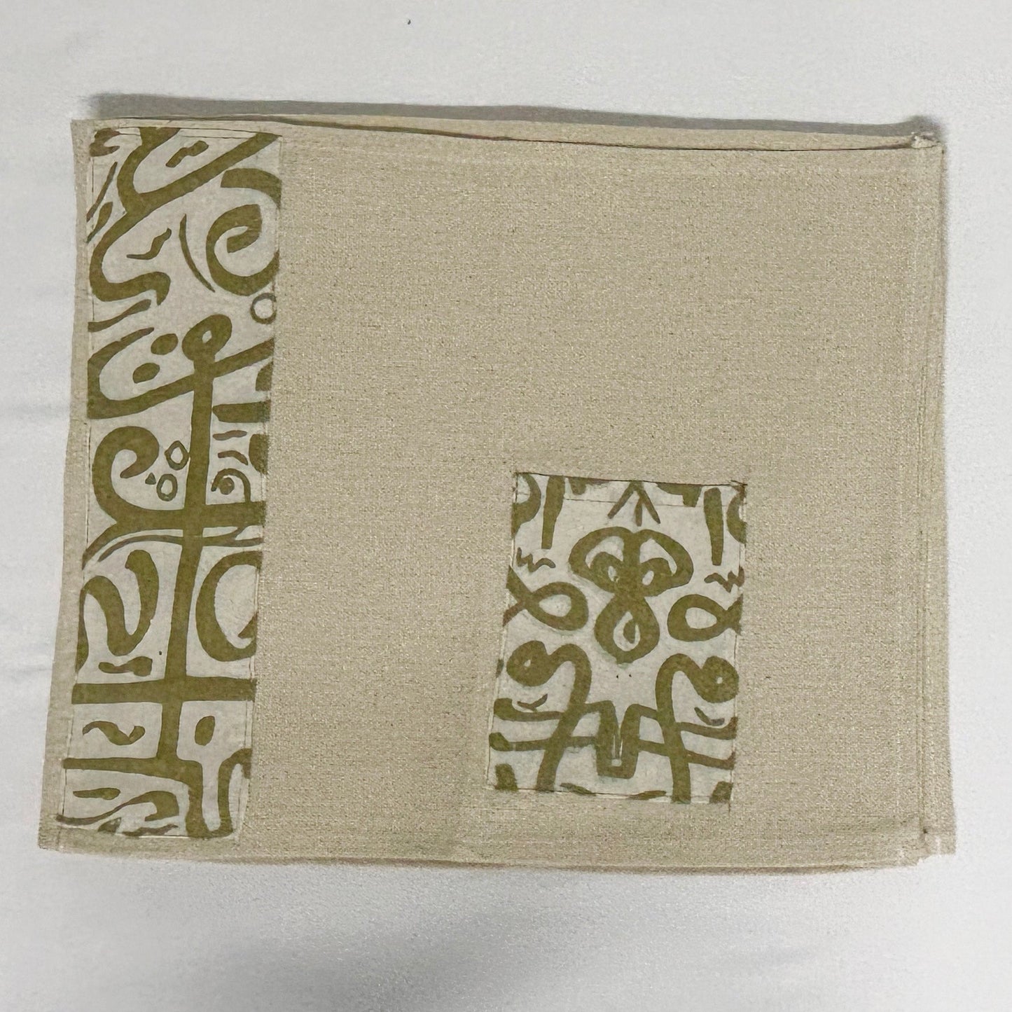 Beige with Gold Koufi Table Runner Set