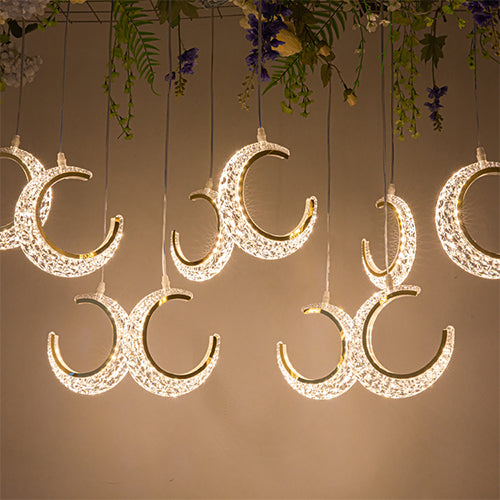 Ramadan Crescent Crystal Light Rope