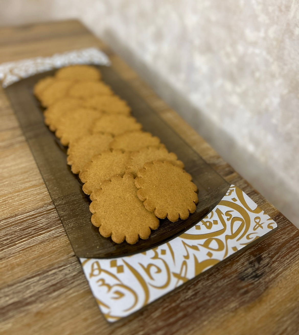 Arabic Calligraphy Koufi Serving Plates