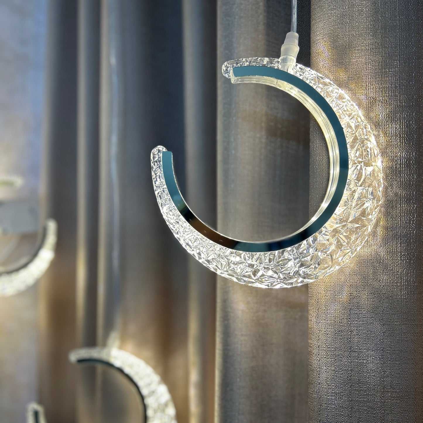 Ramadan Crescent Crystal Light Rope