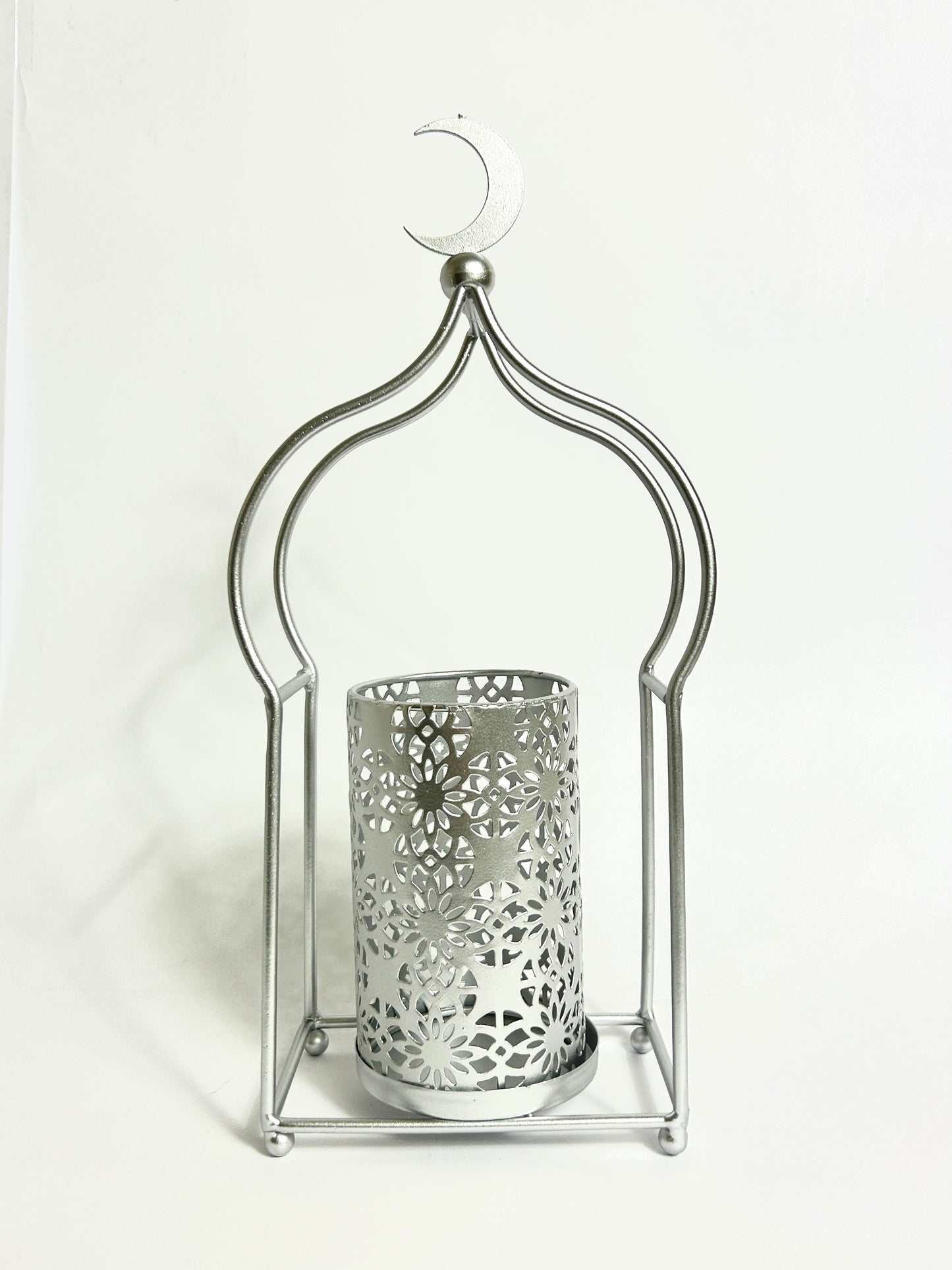 Silver Ramadan Candle Holders