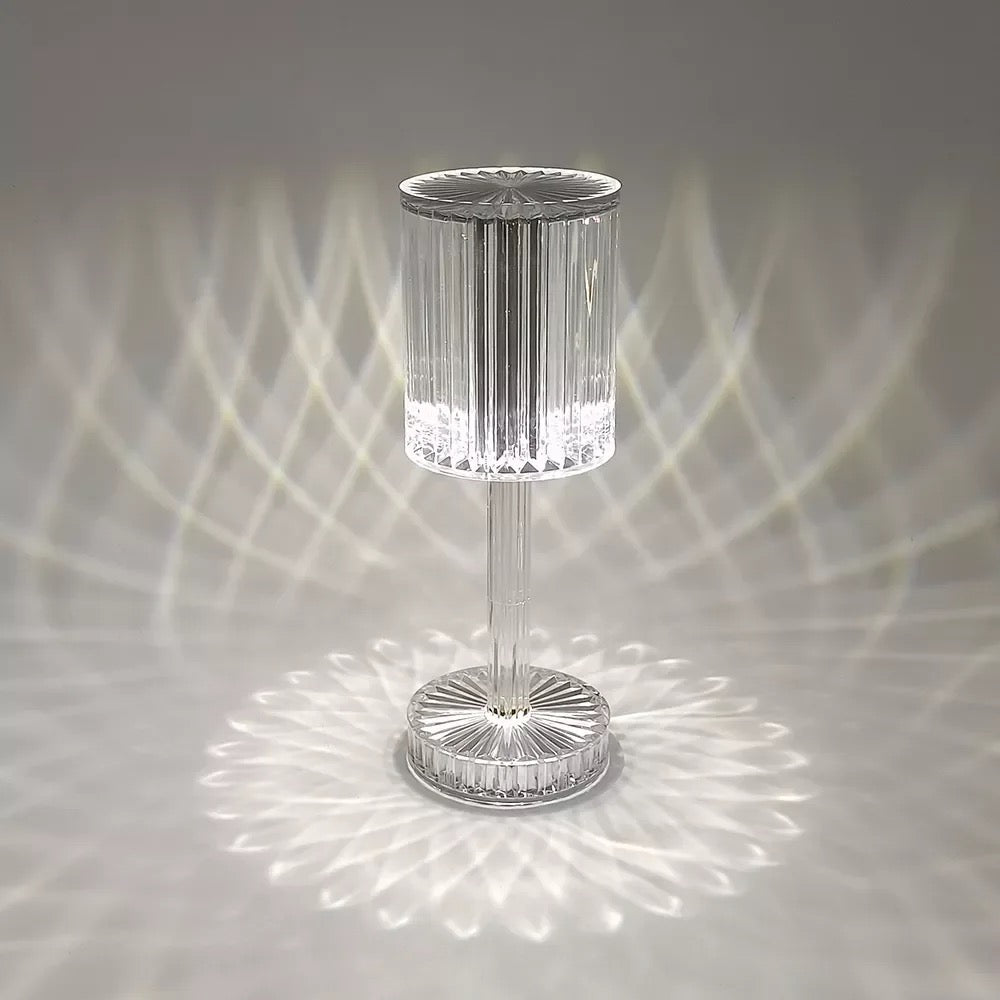 Rechargeable usb touch crystal light acrylic table lamp