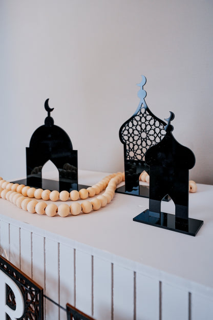 Acrylic Mosque Decor - Black