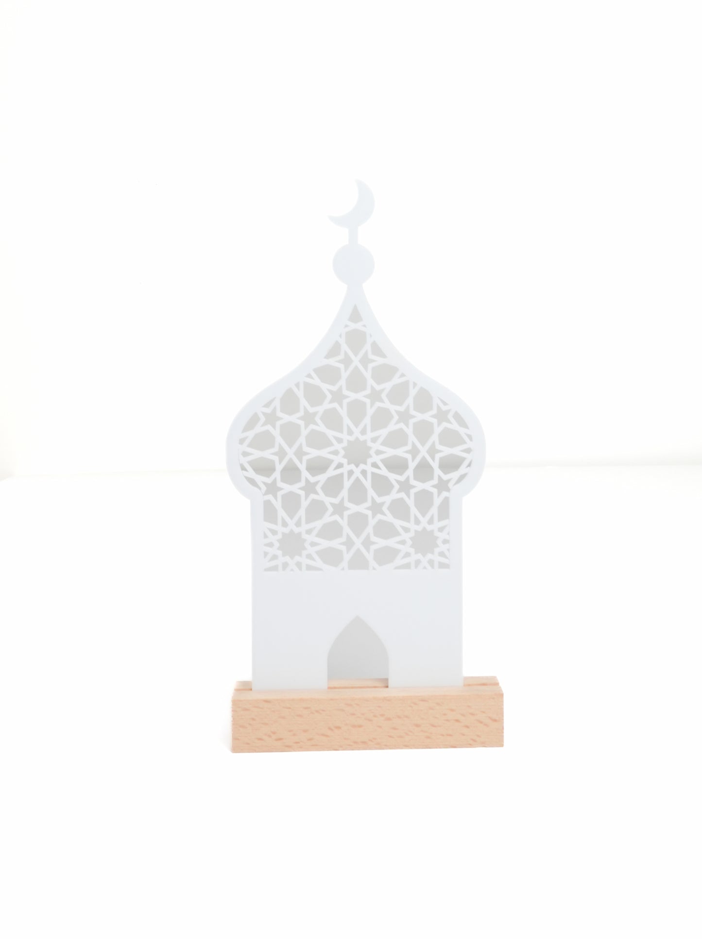 Acrylic Mosque Decor - White