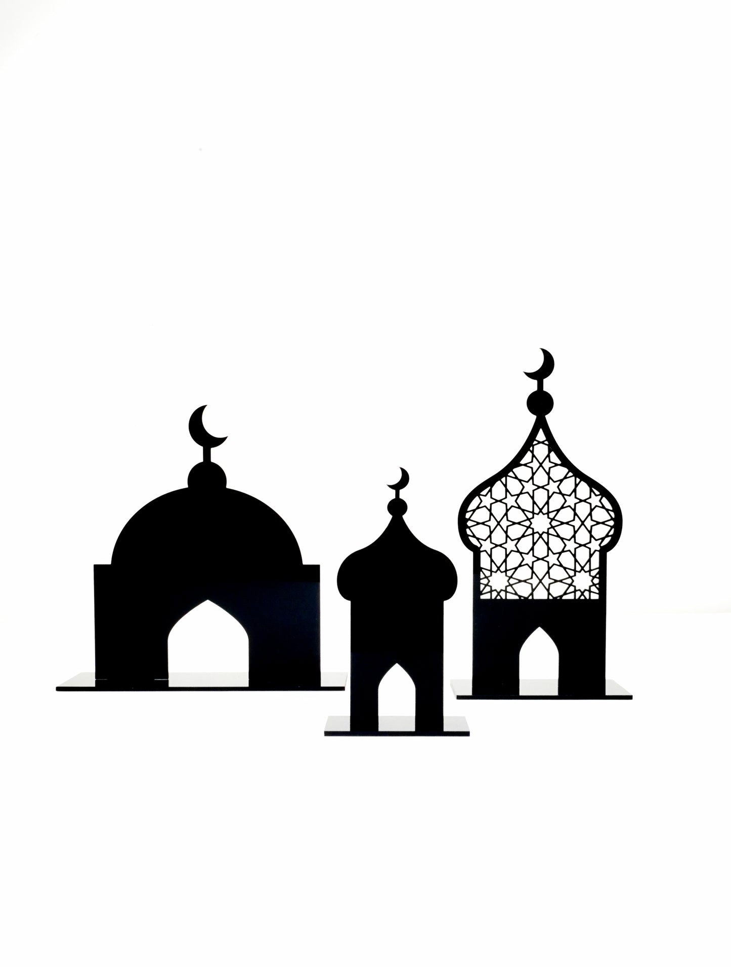 Acrylic Mosque Decor - Black