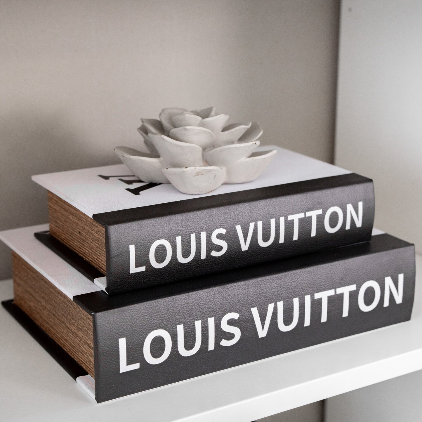 LV Wooden Decorative Books Set of 3