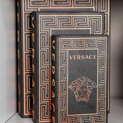 Versace Wooden Decorative Books Set of 3