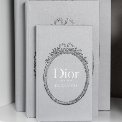 Dior Grey Wooden Decorative Books Set of 3