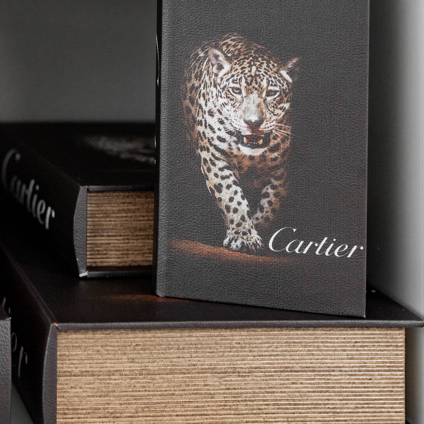 Cartier Wooden Decorative Books Set of 3