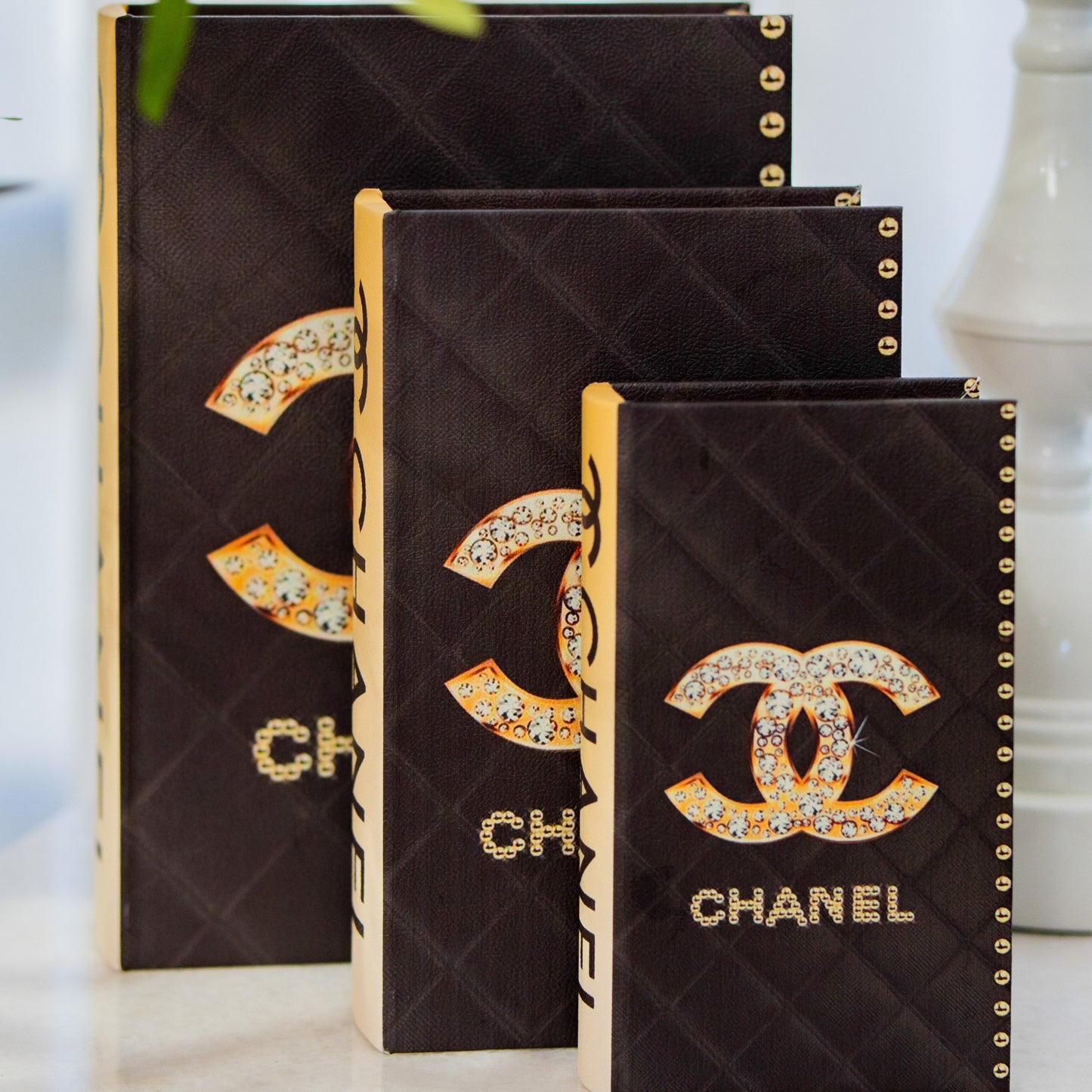 Chanel Blink Wooden Decorative Books Set of 3