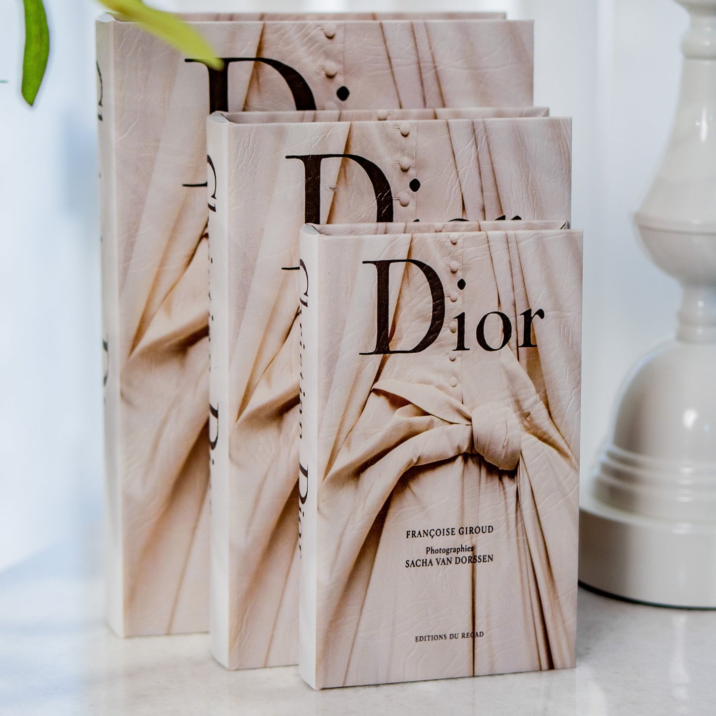 Dior Fashion Wooden Decorative Books Set of 3