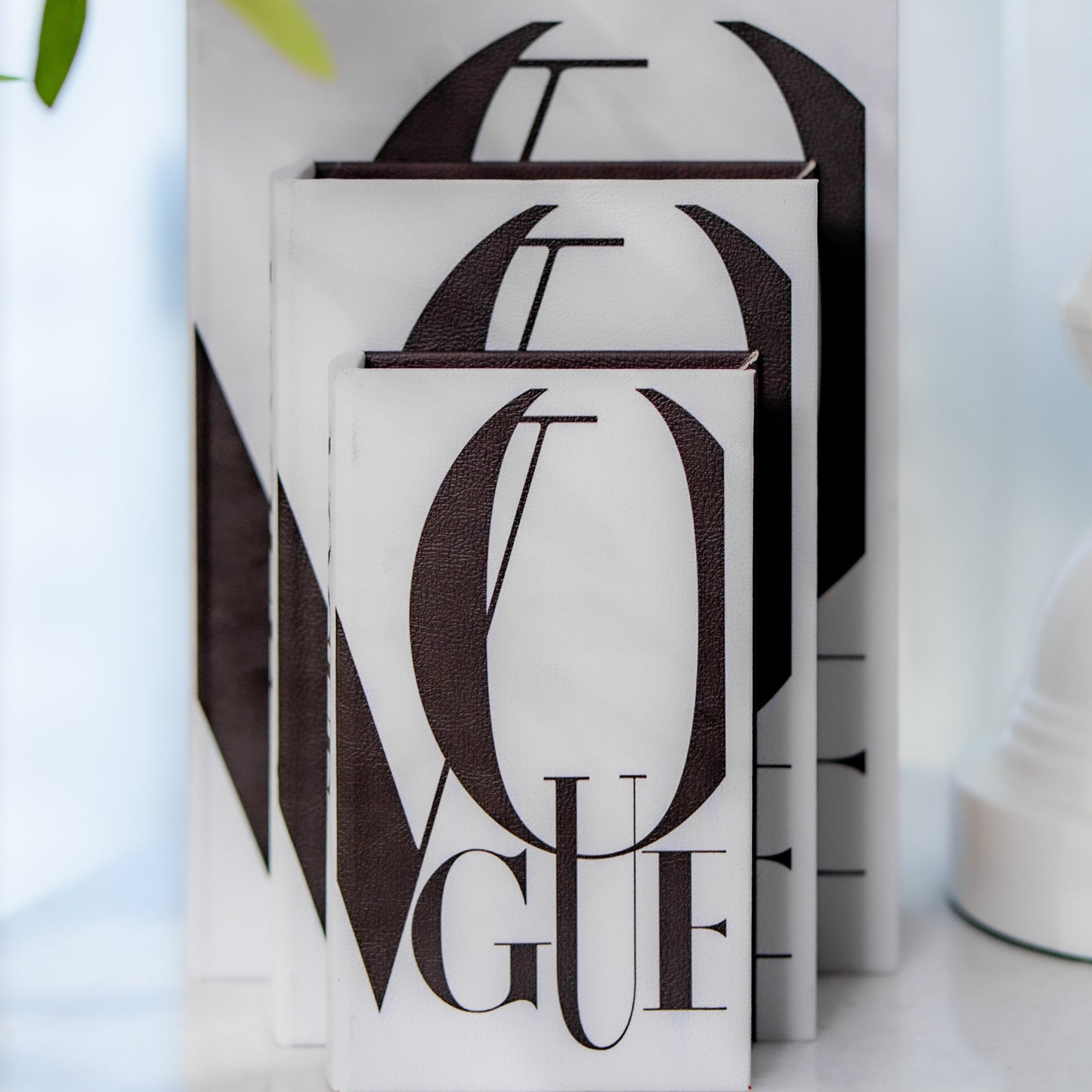 Vogue Wooden Decorative Books Set of 3