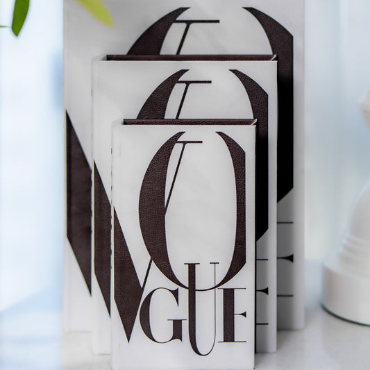 Vogue Wooden Decorative Books Set of 3