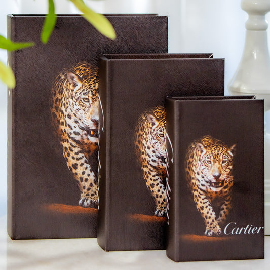 Cartier Wooden Decorative Books Set of 3