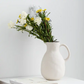 Ceramic white jug vase set