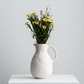 Ceramic white jug vase set