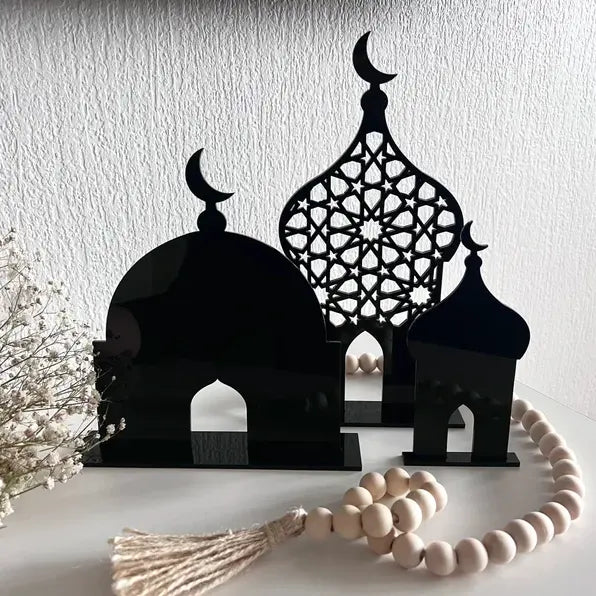 Acrylic Mosque Decor - Black