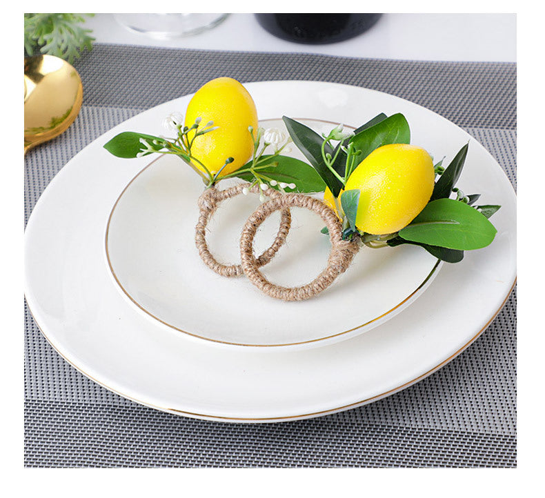 Lemon Ring Napkin Holder Western-Style