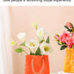 Redeco Unique Orange Flower Vase Handbag