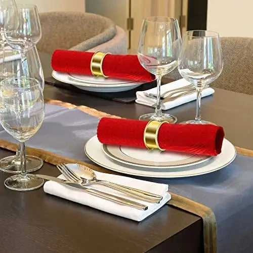 Elegant Gold Metal adjustable Napkin Ring Gold Napkin Buckle