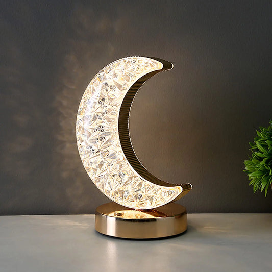 3D Crystal moon Table Lamp ramadan crescent ramadan hilal