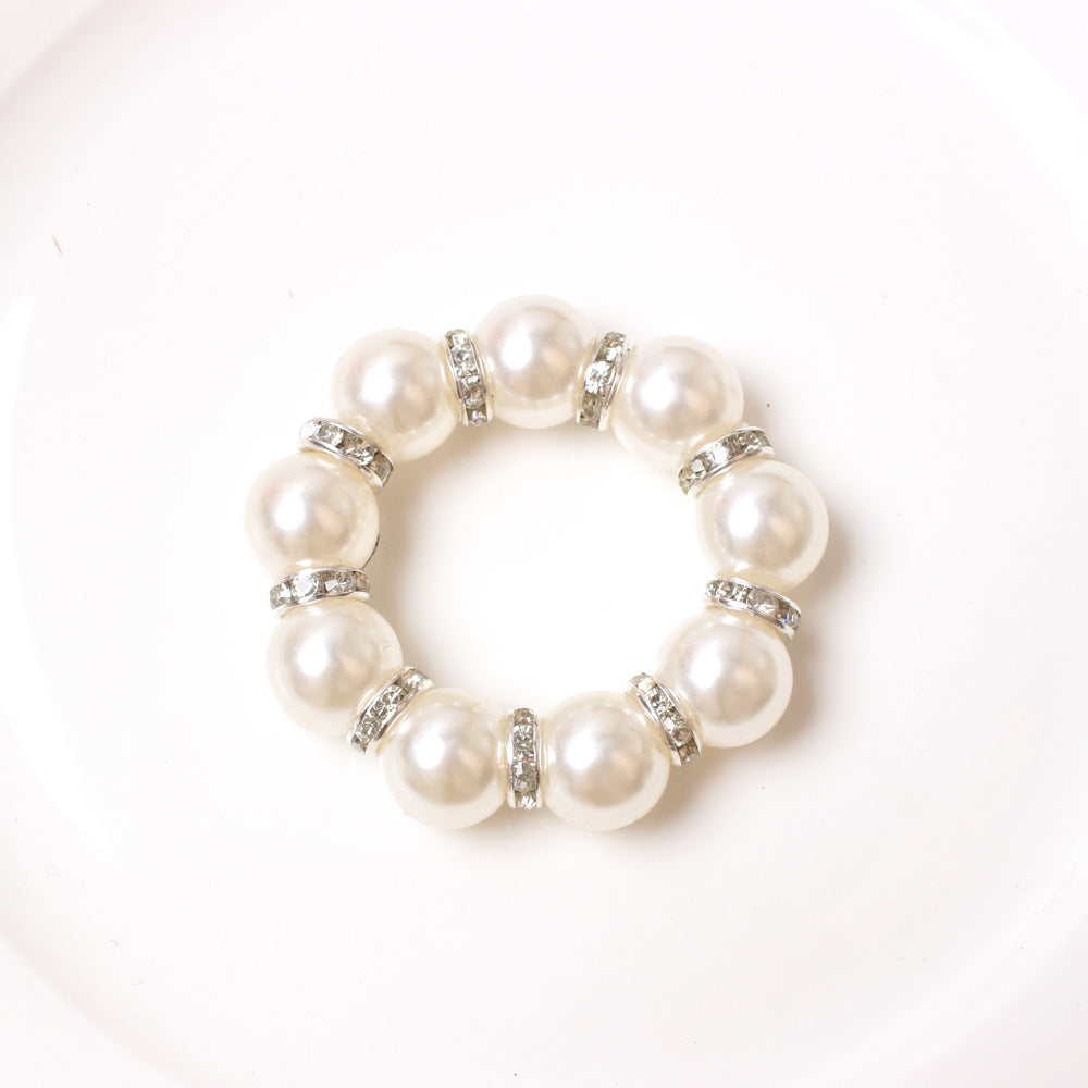 Handmade Beaded Pearl Napkin Ring