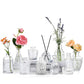 Vintage Victorian transparent glass mini vase set