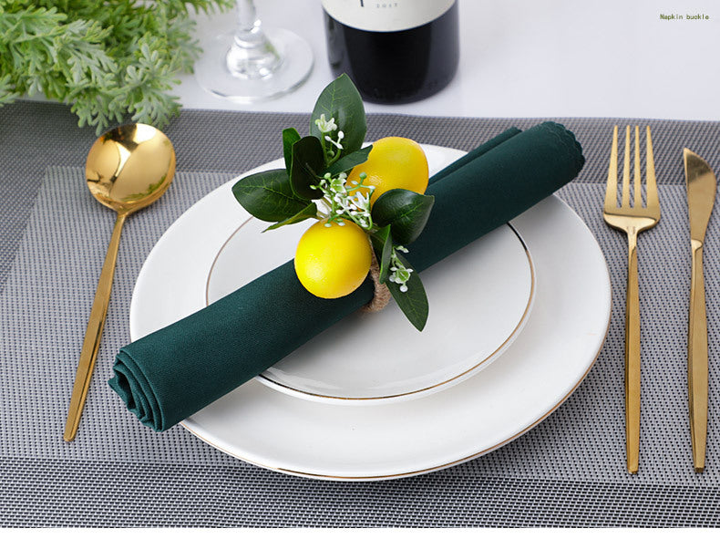 Lemon Ring Napkin Holder Western-Style