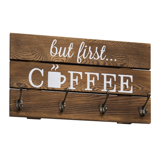 Four Hooks Wall Storage Coffee Cup Display