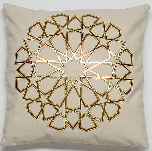 Arabesque Embroidery Cushion Cover