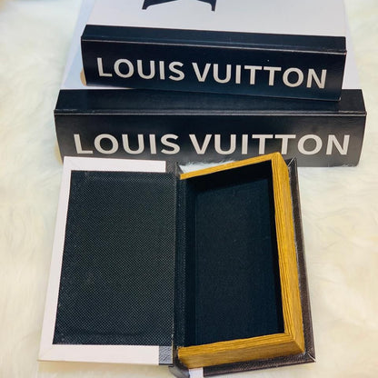 LV Wooden Decorative Books Set of 3