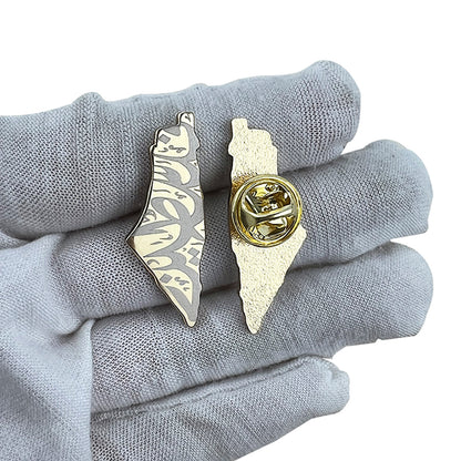 Golden Palestine Map Pin