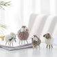 Cute Wool Sheep tabletop decor set of 3