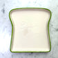 Ceramic 1 PC Toast bread plate minor faults