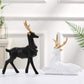 Resin deer tabletop decor set of 2