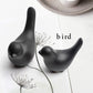 ceramic black birds decor