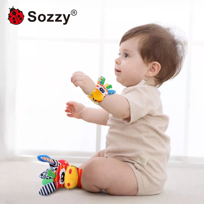 Infant Rattle Wrist Socks