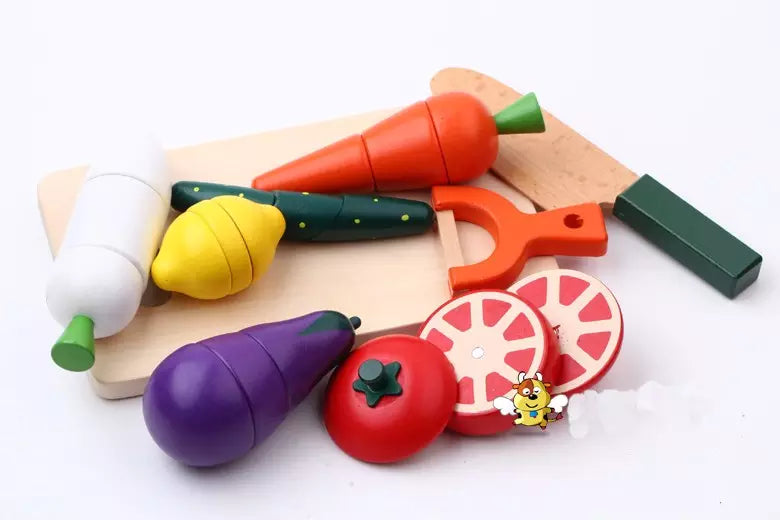 Wooden Vegetables Kitchen Toys