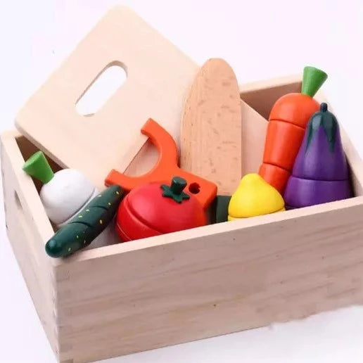 Wooden Vegetables Kitchen Toys