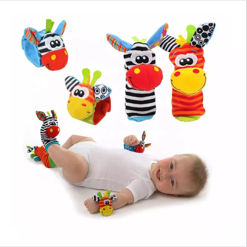 Infant Baby Kids Socks Rattle Toys