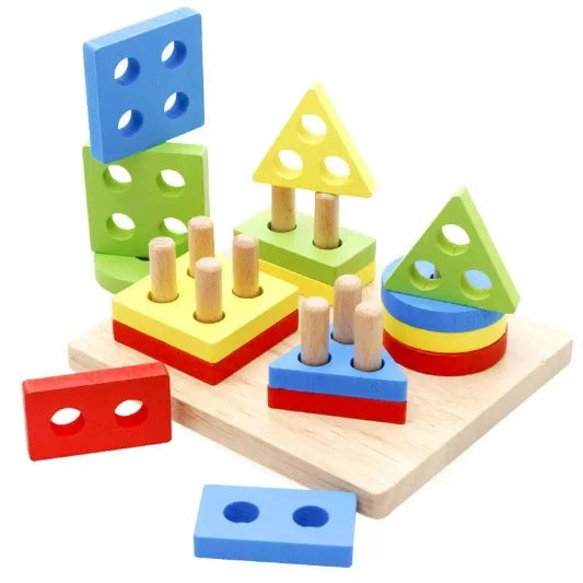 Montessori wooden stakes